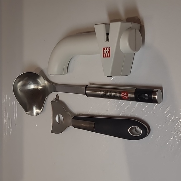 Zwilling  j. A henckels Drizzle Spoon. sharpener. Potato peels 3set - Picture 1 of 10